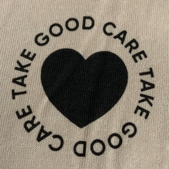 Spiritual Gangster Take Good Care Vintage Terry Crop Sweatshirt- NWT Med… - Picture 5 of 8